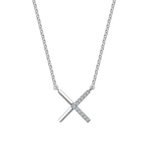Srebrny naszyjnik NSC5769 - Cyrkonia